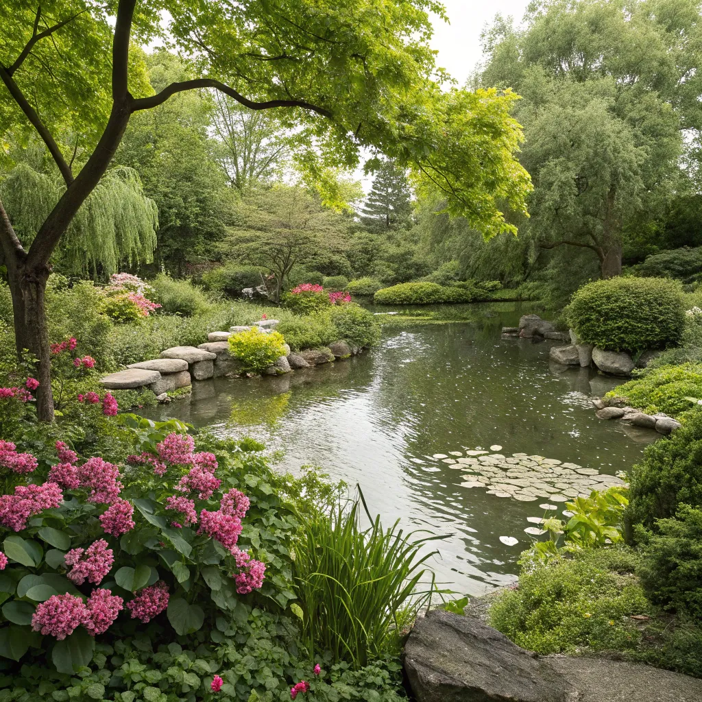 Lush garden oasis